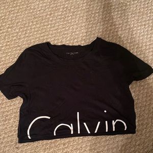 calvin klein crop top